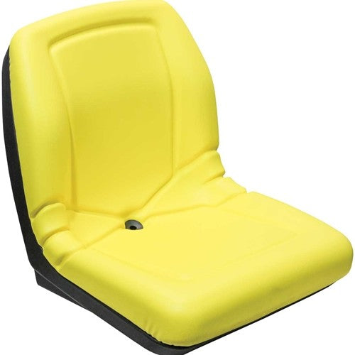 AGCO Lawn Mower Replacement Bucket Seat - Fits Various Models - Yellow Vinyl