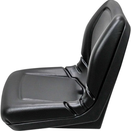 AGCO Lawn Mower Replacement Bucket Seat - Fits Various Models - Black Vinyl