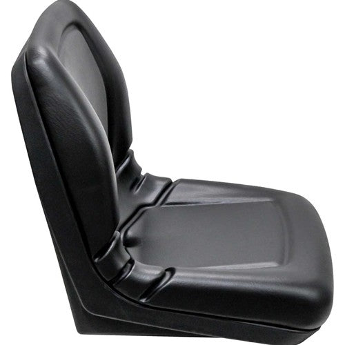 AGCO Lawn Mower Replacement Bucket Seat - Fits Various Models - Black Vinyl