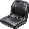 Hustler Lawn Mower Replacement Bucket Seat - Fits Various Models - Black Vinyl