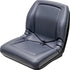 AGCO Lawn Mower Replacement Bucket Seat - Fits Various Models - Gray Vinyl