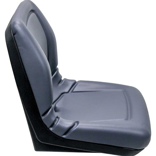 AGCO Lawn Mower Replacement Bucket Seat - Fits Various Models - Gray Vinyl