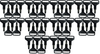 #86 Kubota 8200 Series Tractor Replacement Key *50 Pack*