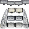 Complete Ford/New Holland T8000-TG Series Replacement LED Light Kit