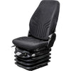 Komatsu Excavator Replacement Seat & Air Suspension - Fits Various Models - Black/Gray Cloth