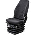 Komatsu Wheel Loader Replacement Seat & Air Suspension - Fits Various Models - Black/Gray Cloth