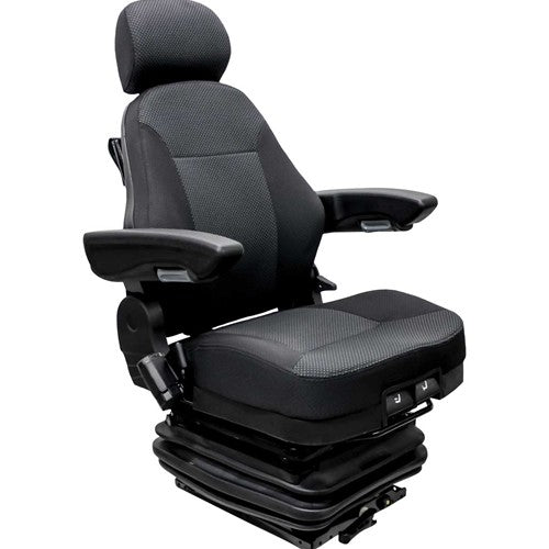 Multiple Application Seat & Mechanical Suspension - Black Cloth