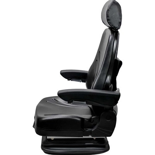 Multiple Application Seat & Mechanical Suspension - Black Vinyl