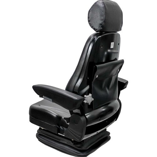 Multiple Application Seat & Mechanical Suspension - Black Vinyl