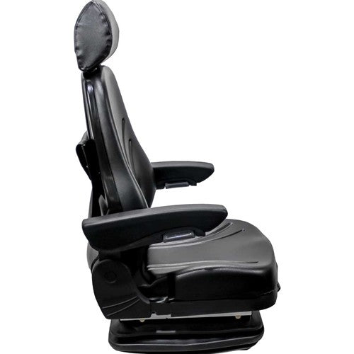 Multiple Application Seat & Mechanical Suspension - Black Vinyl