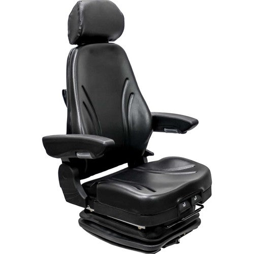 Multiple Application Seat & Mechanical Suspension - Black Vinyl