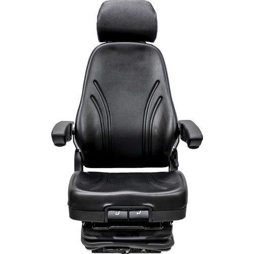 Multiple Application Seat & Mechanical Suspension - Black Vinyl