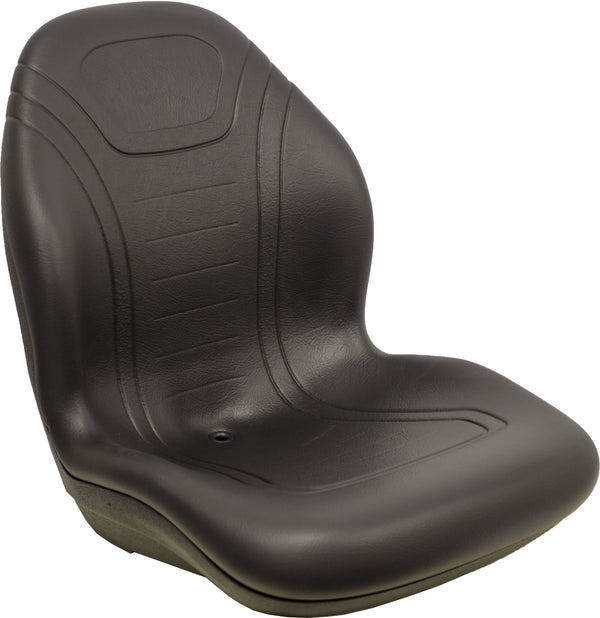 JCB Telehandler Replacement Bucket Seat (Full Pattern) - Fits Various Models - Black Vinyl