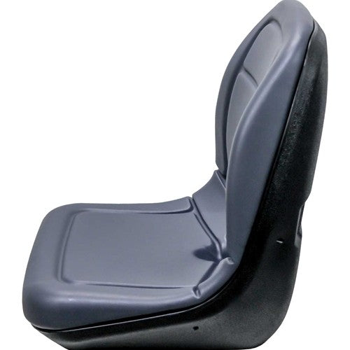 AGCO Lawn Mower Replacement Bucket Seat - Fits Various Models - Gray Vinyl