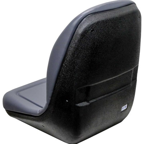 AGCO Lawn Mower Replacement Bucket Seat - Fits Various Models - Gray Vinyl