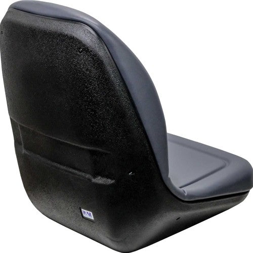 AGCO Lawn Mower Replacement Bucket Seat - Fits Various Models - Gray Vinyl