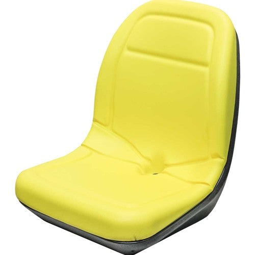 AGCO Lawn Mower Replacement Bucket Seat - Fits Various Models - Yellow Vinyl