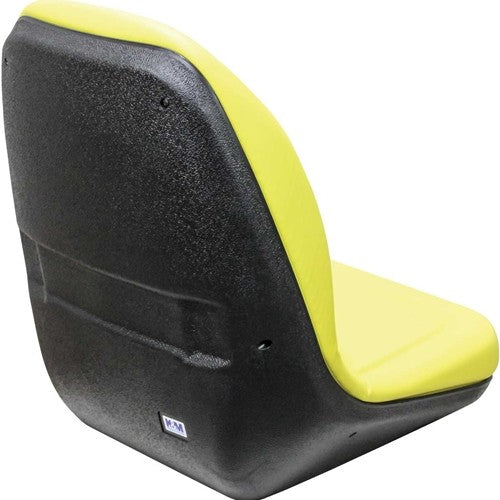 AGCO Lawn Mower Replacement Bucket Seat - Fits Various Models - Yellow Vinyl