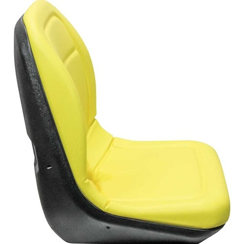 AGCO Lawn Mower Replacement Bucket Seat - Fits Various Models - Yellow Vinyl