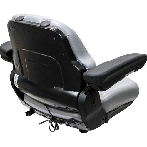 New Holland Wheel Loader Replacement Seat Assembly - Fits Various Models - Gray Vinyl
