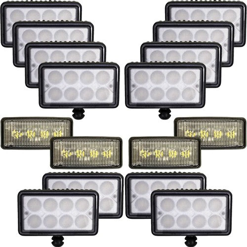 Complete John Deere 8000(T)-8010(T) Late Series Tractor Replacement LED Light Kit