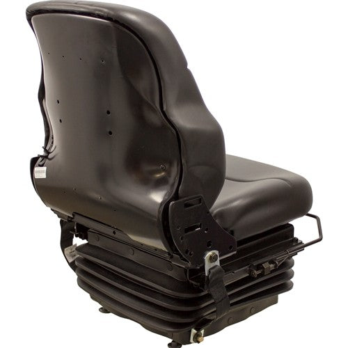 Caterpillar Articulated Dump Truck Replacement Seat & Mechanical Suspension Kit - Fits Various Models - Black Vinyl