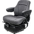 Caterpillar Compactor Replacement Seat & Mechanical Suspension Kit - Fits Various Models - Charcoal Gray Cloth