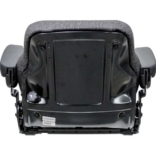 Case IH 5100-5200 Series Maxxum & 71-89 Series Magnum Tractor Replacement Seat Assembly - Fits Various Models - Charcoal Gray Cloth