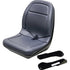 Case IH DX Series And Farmall Series Tractor Replacement Bucket Seat Kit - Fits Various Models - Gray Vinyl