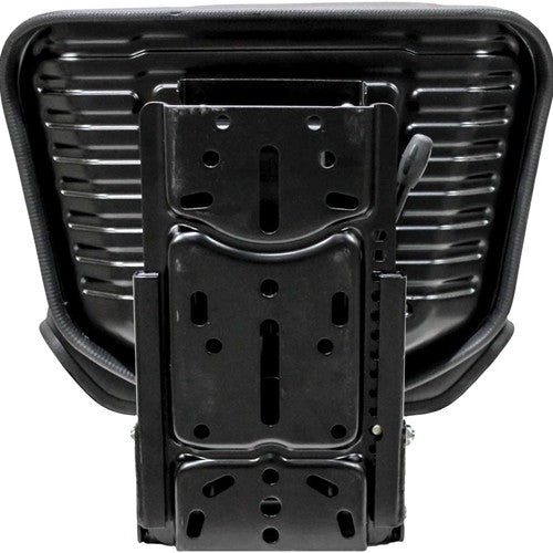 Case Tractor Replacement Utility Mechanical Suspension Seat Assembly - Fits Various Models - Black Vinyl