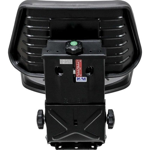 Caterpillar Mini Excavator Replacement Mechanical Semi-Suspension Seat Assembly - Black Vinyl