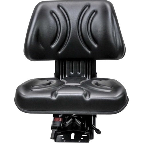 Caterpillar Mini Excavator Replacement Mechanical Semi-Suspension Seat Assembly - Black Vinyl