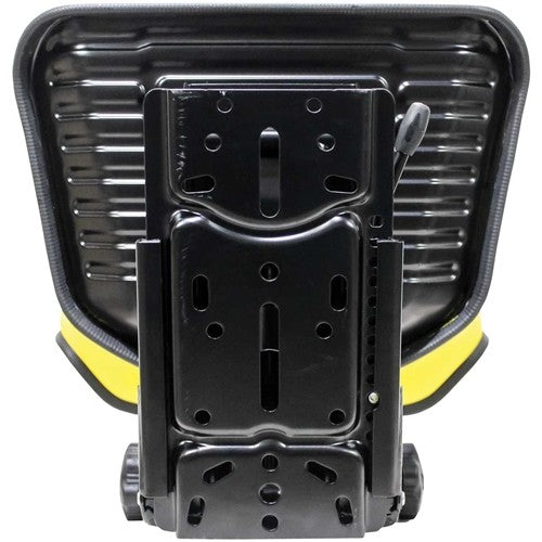 Caterpillar Mini Excavator Replacement Mechanical Semi-Suspension Seat Assembly - Yellow Vinyl
