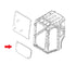 Kubota RD829-49180 Excavator 1/2" Polycarbonate (Untinted) Lower Front Window Replacement Cab Glass