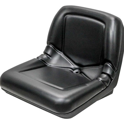 Hustler Lawn Mower Replacement Bucket Seat - Fits Various Models - Black Vinyl