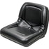 Hustler Lawn Mower Replacement Bucket Seat - Fits Various Models - Black Vinyl