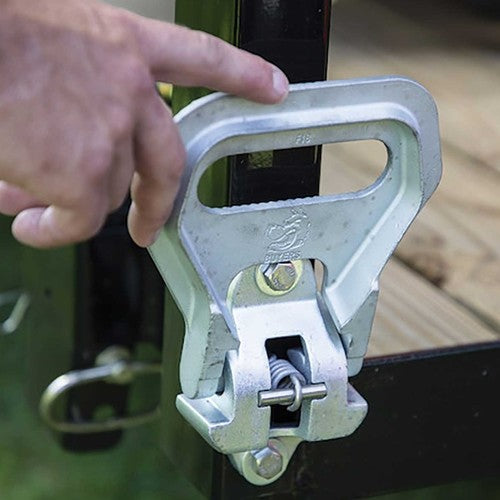 Safety Folding Foot/Grab Step - Zinc Finish