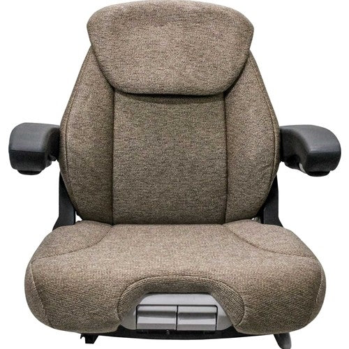 Seat Top Assembly - Cut/Sew - Brown Cloth