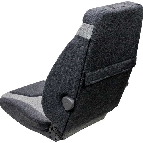 Caterpillar Excavator/Feller Buncher/Material Handler Replacement Seat Top - Fits Various Models - Two-Tone Gray Cloth