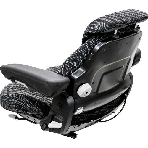 Seat Top Assembly - Black/Gray Cloth