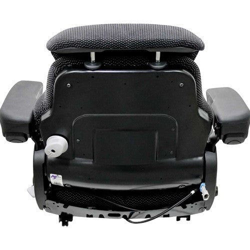 Seat Top Assembly - Black/Gray Cloth