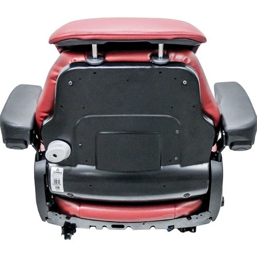 Seat Top Assembly - Cut/Sew Red Vinyl