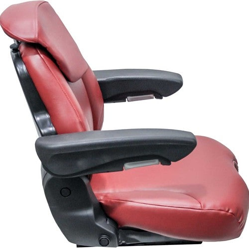 Seat Top Assembly - Cut/Sew Red Vinyl