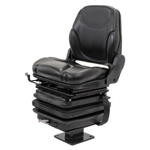 Case 580 Series Loader/Backhoe Replacement Mechanical Suspension Seat Kit - Fits Various Models - Black Vinyl