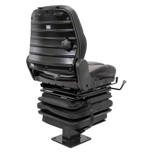 Case 580 Series Loader/Backhoe Replacement Mechanical Suspension Seat Kit - Fits Various Models - Black Vinyl