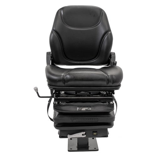 Case 580 Series Loader/Backhoe Replacement Mechanical Suspension Seat Kit - Fits Various Models - Black Vinyl