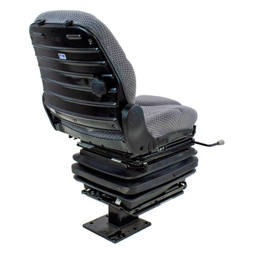 Case 580 Series Loader/Backhoe Replacement Mechanical Suspension Seat Kit - Fits Various Models - Gray Cloth