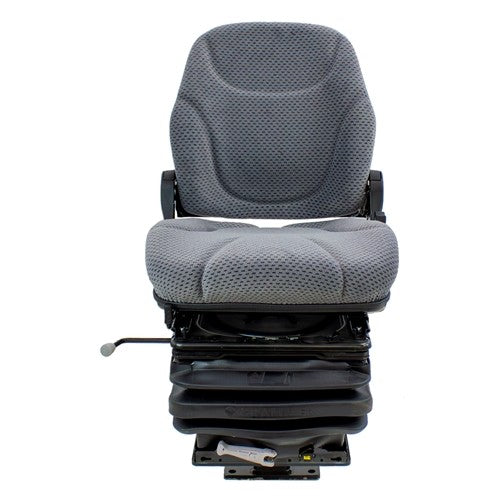 Case 580 Series Loader/Backhoe Replacement Mechanical Suspension Seat Kit - Fits Various Models - Gray Cloth