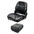 John Deere 310 Series Loader/Backhoe Replacement Seat & Mechanical Suspension Kit - Fits Various Models - Black Vinyl
