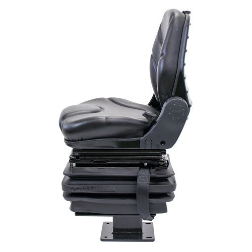 John Deere 310 Series Loader/Backhoe Replacement Seat & Mechanical Suspension Kit - Fits Various Models - Black Vinyl